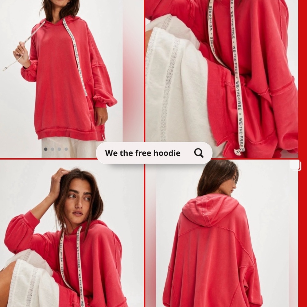 We The Free Women's Vibrant Red Hoodie
